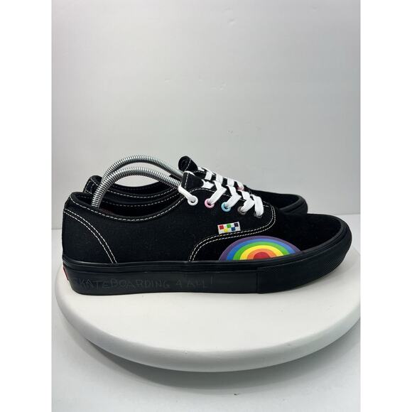VANS Authentic Skate Pride Mens Size 10.5‎ Womens 12 Rainbow Casual Shoes NEW main image 6